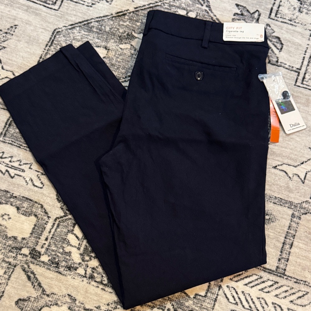 Dalia Collection Midnight Blue Cigarette Pants